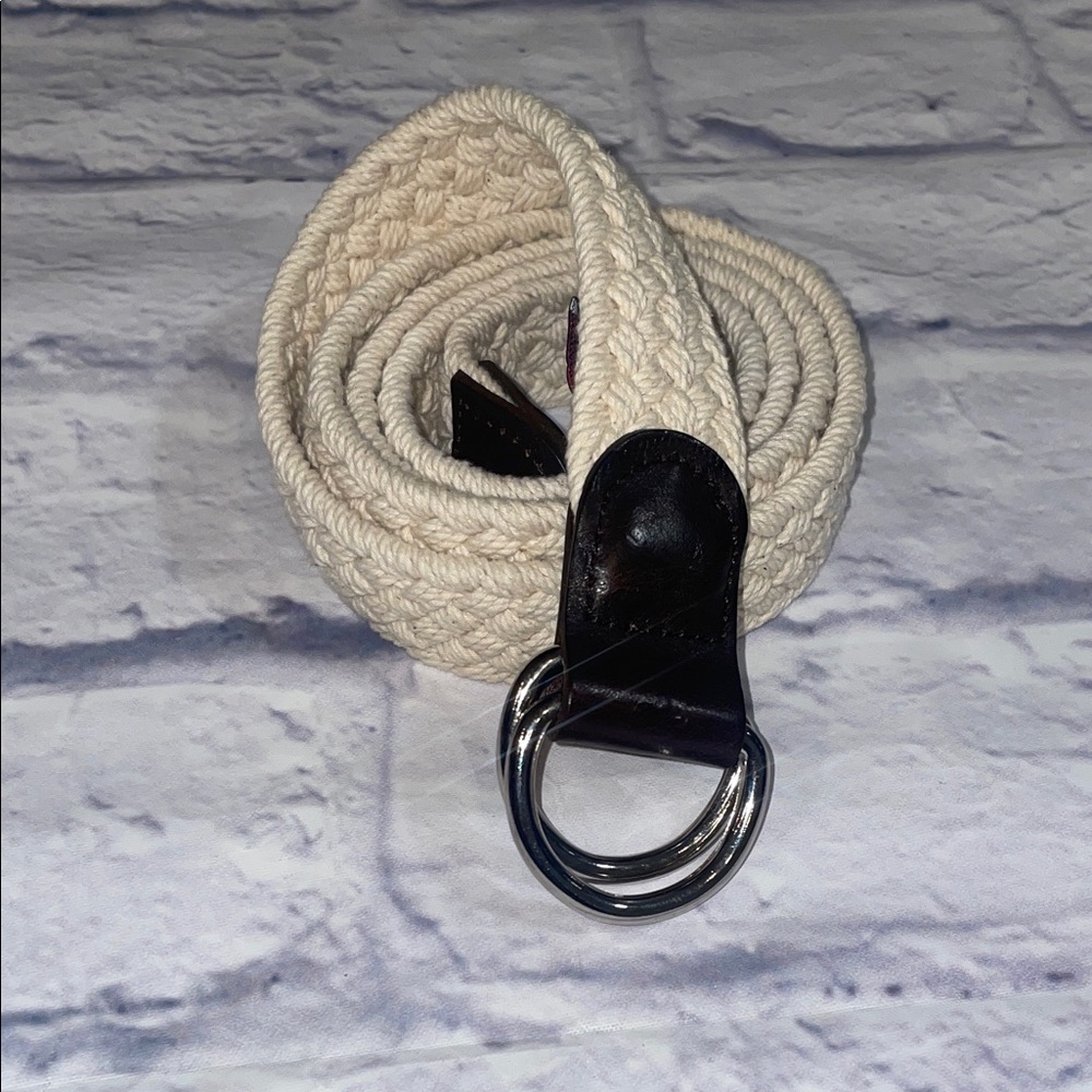 Bonobos Braided D-Ring Belt with Brown Leather Accents